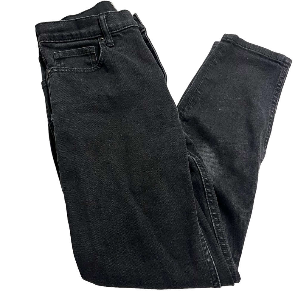 Everlane Black Ankle Jeans Size 27 High Rise FADING NOTED.